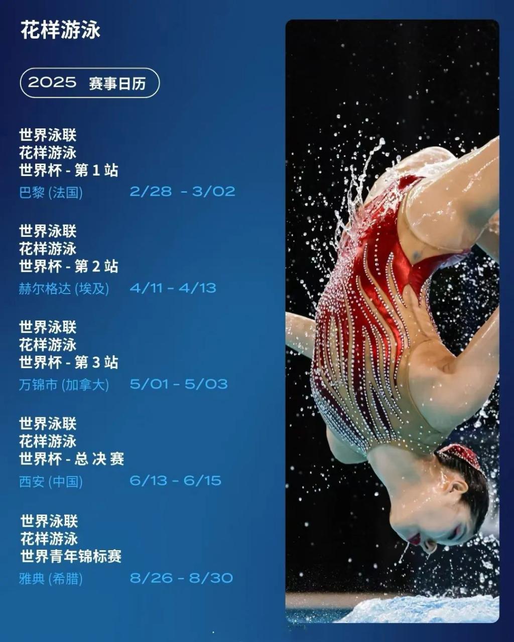 水韵长安舞动世界 2025花样游泳世界杯总决赛西安奥体中心华彩启幕