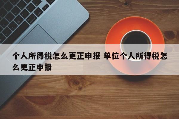 个人所得税怎么更正申报 单位个人所得税怎么更正申报