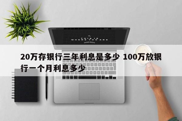 20万存银行三年利息是多少 100万放银行一个月利息多少