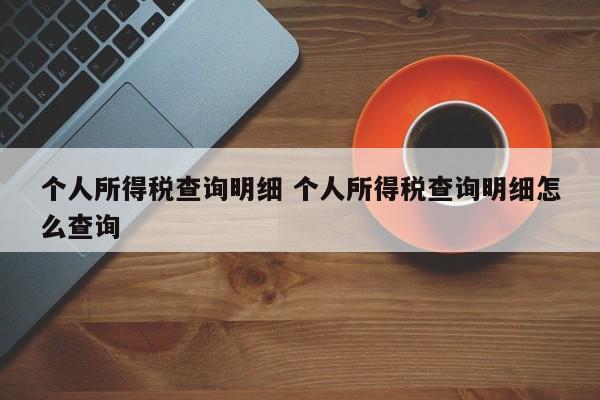 个人所得税查询明细 个人所得税查询明细怎么查询