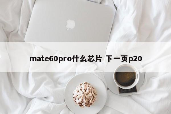 mate60pro什么芯片 下一页p20